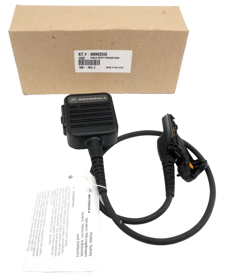 Motorola NMN6250A Radio Public Safety Microphone/Mic XTS3000 XTS5000 Radio N-1 - Image 1 of 4