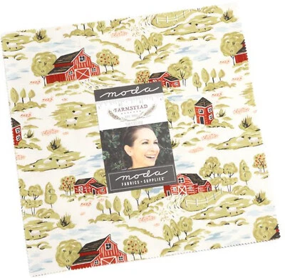 Farmstead Moda Layer Cake 42 100% Cotton 10" Precut Quilt Squares - Image 1 of 2