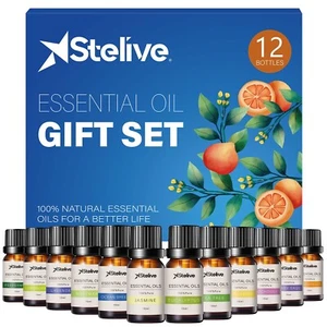 Stelive 12 Pack Essential Oils Gift Set, Pure Aroma Essential Oils 10ml - Picture 1 of 8