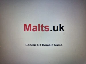 Malts .UK Generischer Website Domainname - Whisky Spirituosen Getränke Geschäft - Bild 1 von 1