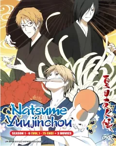 DVD Anime Natsume Yuujinchou Staffel 1-6 Serie (1-75 Ende) + 3 Filme Englisch... - Bild 1 von 3