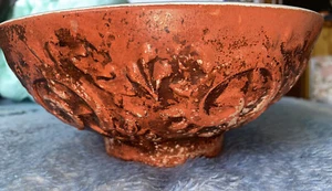 Vintage Ceramic "Haeger" Pottery USA Ceramic Bowl; Burnt Orange; #102 - Picture 1 of 12