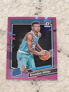2023-2024 Panini Donruss Optic Rated Rookie Brandon Miller Pink Hyper Prizm #219 - Imagen 1 de 2