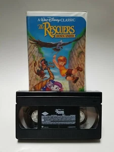 The Rescuers Down Under (VHS, 1991)Clamshell Case Black Diamond WB - Picture 1 of 3