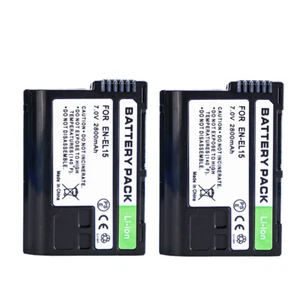 EN-EL15 Akku für Nikon Z5,Z6,Z6 II, Z7, Z7II,D7000,D850, D800 Batterie 1-3 Stück - Picture 1 of 9