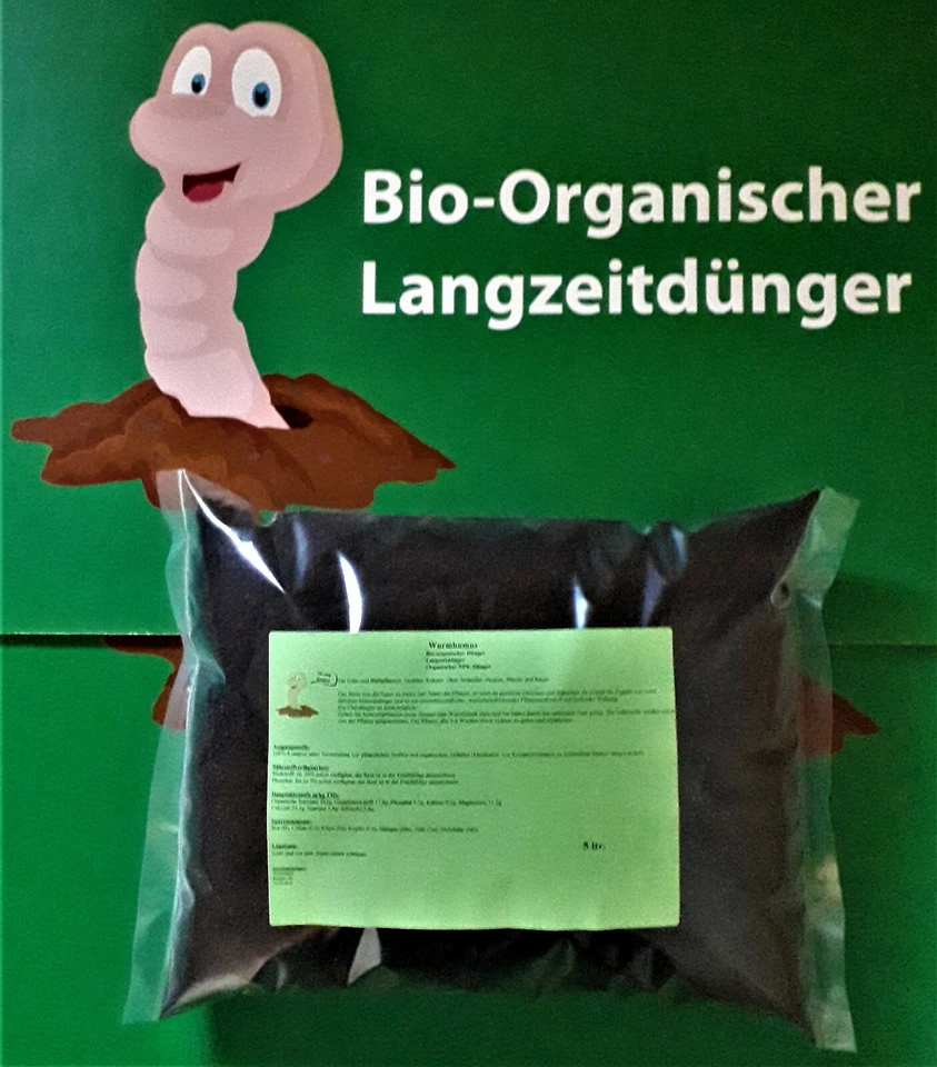 5 ltr. bio organischer Langzeitdünger, Wurmhumus gesiebt bis 4 mm - Bild 1 von 4