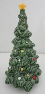 Vintage 1979 AVON Keramik handbemalt Weihnachtsbaum weiß Made in Brazil - Bild 1 von 2