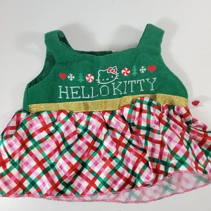 Build A Bear Sanrio Hello Kitty Urlaub Weihnachten Kleid Outfit Kleidung BAB Neu mit Etikett - Bild 1 von 8