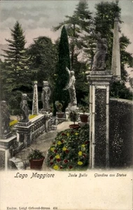 Ak Isola Bella Lago Maggiore Piemonte,  Isola Bella, Garten mit... - 4823707 - Bild 1 von 2