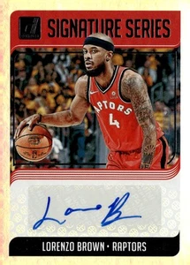 2018-19 Donruss #SG-LBR Lorenzo Brown Signature Series - Bild 1 von 2