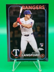 2024 Topps Chrome #122 Wyatt Langford RC - Picture 1 of 3