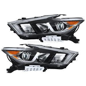 For 2016 2017 2018 Nissan Maxima S|SL|SV Headlights Headlamp Assembly Left+Right - Picture 1 of 11