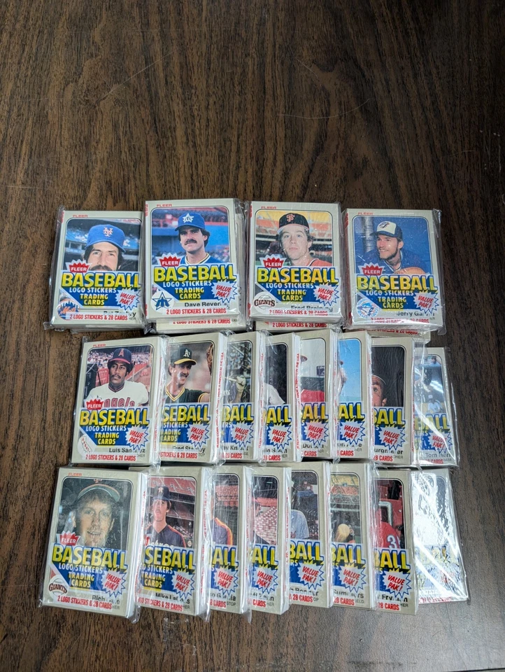 Lote de 5 paquetes de violonchelo de béisbol Fleer 1983 sellados de fábrica Foto 1 de 1