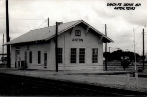 POSTKARTE SANTA FE DEPOT ANNTON TEXAS 1971 - Bild 1 von 2