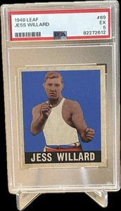 1948 Leaf #69 Jess Willard, PSA 5 EX, Boxing HOFer - Heavyweight Champion. - Bild 1 von 4