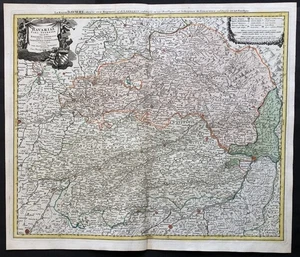 Niederbayern Regensburg Straubing Passau Landau Landshut Freising Karte Homann - Bild 1 von 1