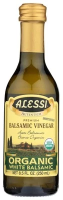 Vinagre balsámico blanco orgánico Alessi paquete de 3 botellas de 8,5 OZ Foto 1 de 4