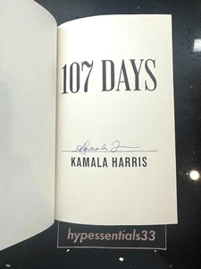 Kamala Harris Vice President SIGNIERTES Buch 107 Tage HC HANDSIGNIERT Neu. In Hand - Bild 1 von 6
