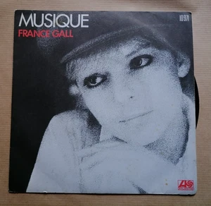 FRANCE GALL : Musique / Dancing Disco 7" 45T ATLANTIC 10971 Plastic Labels VG+ - Imagen 1 de 2