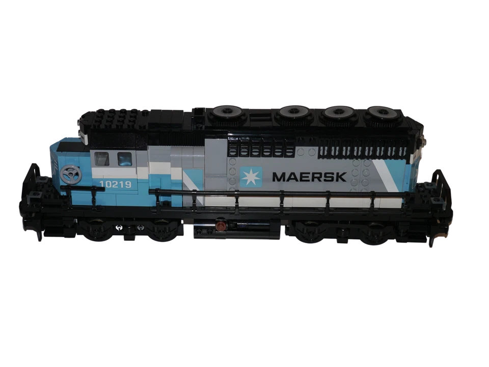 Lego® train 9V RC chemin de fer voie ferrée 10219 MAERSK locomotive de fret - Photo 1/1