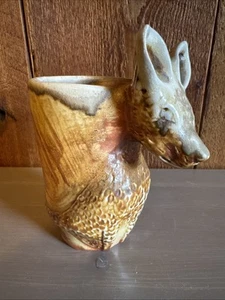 Weirdo Pottery 3 Dimensional Animal Cup~ Stamped By Artist~ Unique! - Picture 1 of 12