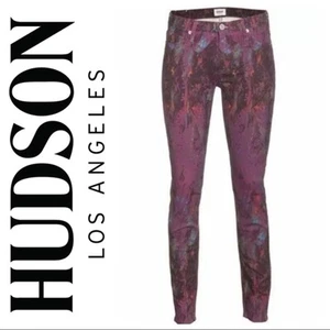 Hudson Nico Mid-Rise Skinny Splatter Jeans Größe 26 Zen Neu mit Etikett - Bild 1 von 11