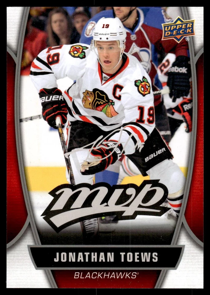 2013 UPPER DECK JONATHAN TOEWS 11 MINT 2013-14 UPPER DECK MVP CHICAGO BLACKHAWKS - Image 1 of 2
