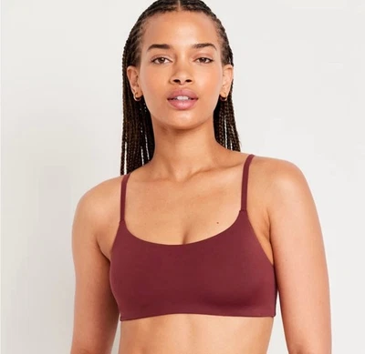 NWT Old Navy Women’s No-Show Bralette Bra Red Red Wine XLarge XL - Image 1 of 4