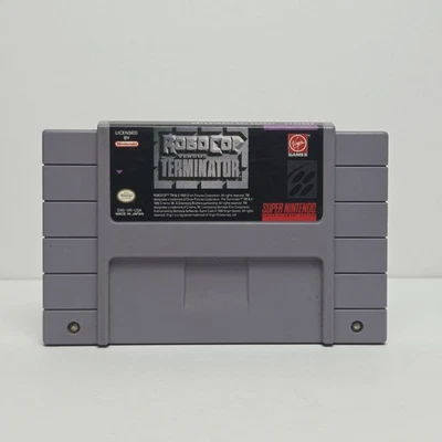 Robocop vs Terminator (Super Nintendo, 1993) SNES Authentic Cartridge - Tested - Image 1 of 4