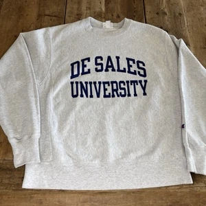 Vintage Champion DeSales University Sweatshirt Reverse Weave Men’s Medium - Picture 1 of 8