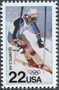 Estados Unidos Estados Unidos de América 1988 1962 Juegos Olímpicos Calgary Slalom ** - Imagen 1 de 1