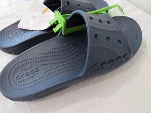 NAVY CROCS BAYA II SLIDE Sandals Shoes Size Men 9, Women 11 NWT - Bild 1 von 4