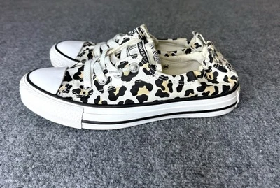 Zapatillas informales Converse All Star con estampado de leopardo animal sin cordones para mujer 7 Foto 1 de 4