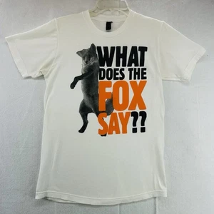 What Does The Fox Say?? T-Shirt Size Child/Small 100% Cotton Tultex - Picture 1 of 7