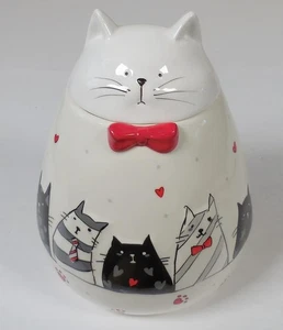 Biscottiera per gatti in ceramica Strawberry Street, alta 9" - Foto 1 di 10