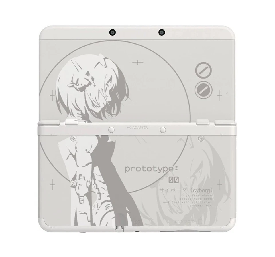 Estuche Carcasa de Repuesto Anime Cyborg Girl Diseño Gris Blanco para Nuevo 3DS Foto 1 de 1