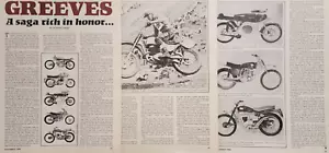 1968 The History of the Greeves Motorcycle Articolo 5pg - Foto 1 di 1