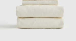 NWOT QUINCE EUROPEAN LINEN 3 PIECE SHEET SET TWIN XL IVORY SHEETS 100% FLAX - Picture 1 of 11