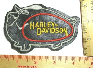 Harley "HAWG" patch old HD pig motorcycle vintage collectible biker vest emblem - Picture 1 of 2