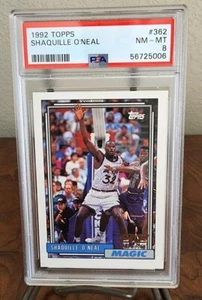 1992 Topps Shaquille O'neal Rc #362 PSA 8 NM-MT - Picture 1 of 2
