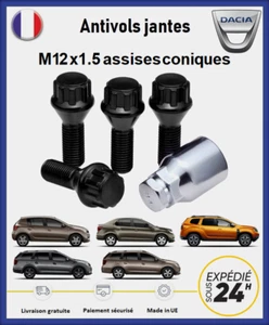 Ecrous antivol de roues noir Dacia - Foto 1 di 1