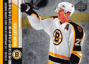 2006-07 Upper Deck Game Dated Moments #GD16 Brian Leetch - Imagen 1 de 2