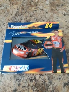 JEFF GORDON #24 NASCAR COLLECTOR TIN 2 DECKS OF CARDS W/ BANDANA. - Bild 1 von 4