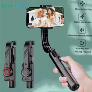 DT Bluetooth Handheld Gimbal Stabilizer Mobile Phone Selfie Stick Adjustable - Picture 1 of 8