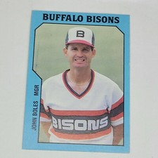 1985 Buffalo Bisons TCMA Minor League #1 JOHN BOLES