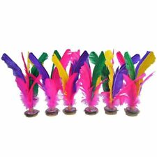 6pcs Colorful Feathers Kick Shuttlecock Chinese Jianzi Foot Sports  Outdoor Toys