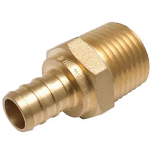 1/2" x 1/2" PEXworx Brass Pex Crimp Male Adapter - Picture 1 of 1