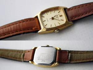 VINTAGE ORIENT VX QUARTZ LADIES WATCH BASE METAL BEZEL JAPAN BK WITH NEW BATTERY - Picture 1 of 2