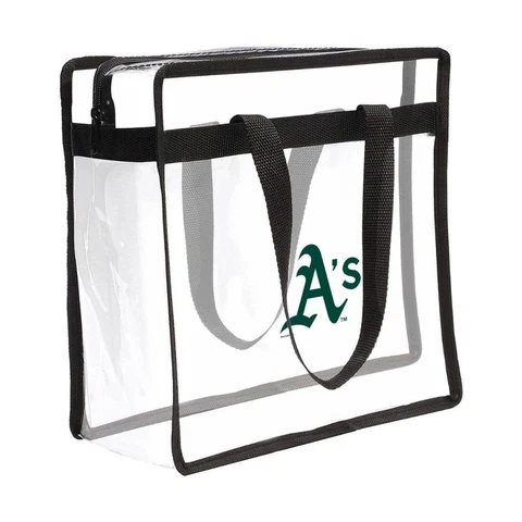 Oakland Athletics Clear Stadium Tote [NEW] A's MLB Bag Purse Game Day Field Cover