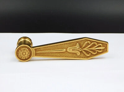 ▨ 7X7mm  Poignée Béquille de Porte en bronze, Style Empire, palmette - Photo 1/4